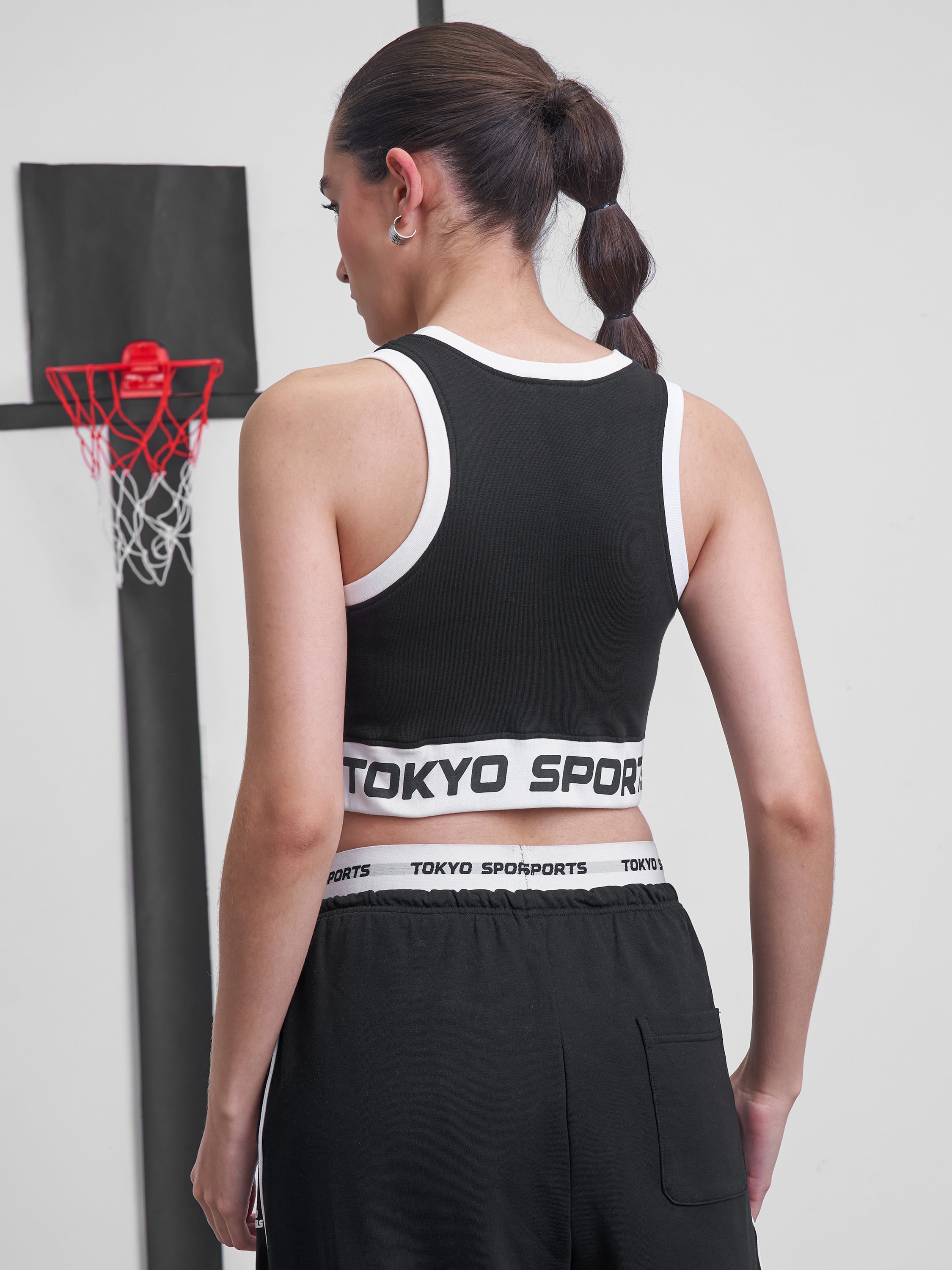 Street By Tokyo Talkies Women Black Printed Regular Top - Black - Image 3