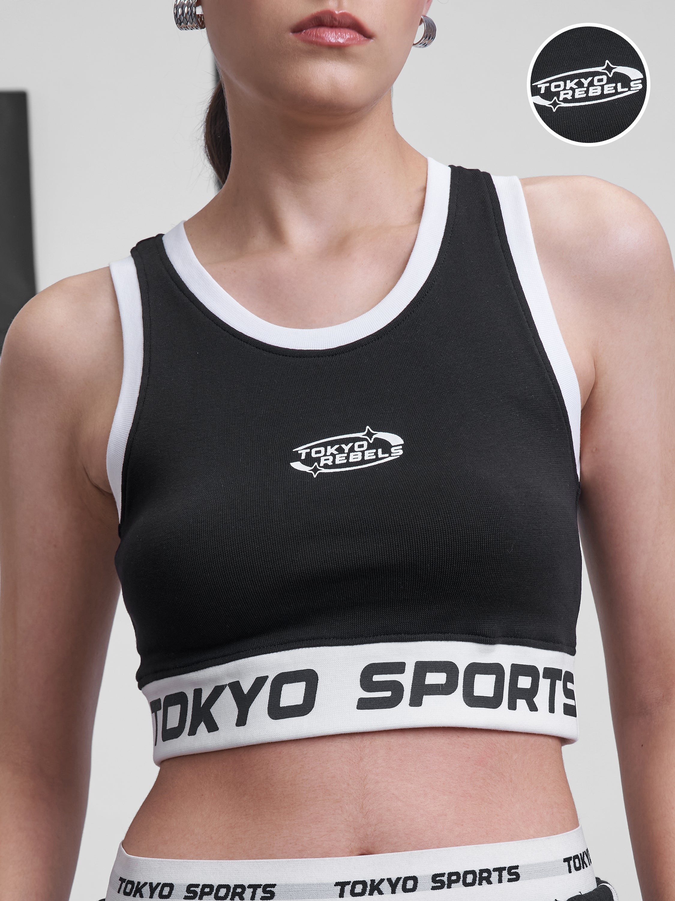 Street By Tokyo Talkies Women Black Printed Regular Top - Black - Image 5