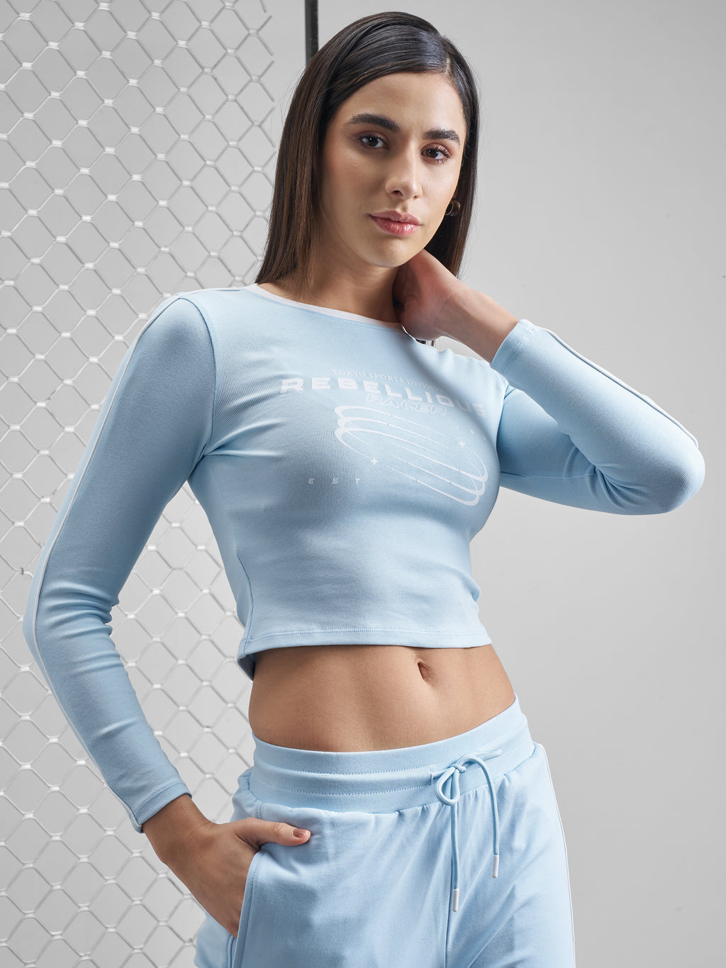 Street By Tokyo Talkies Women Blue Printed Tank Top - Blue - Image 6