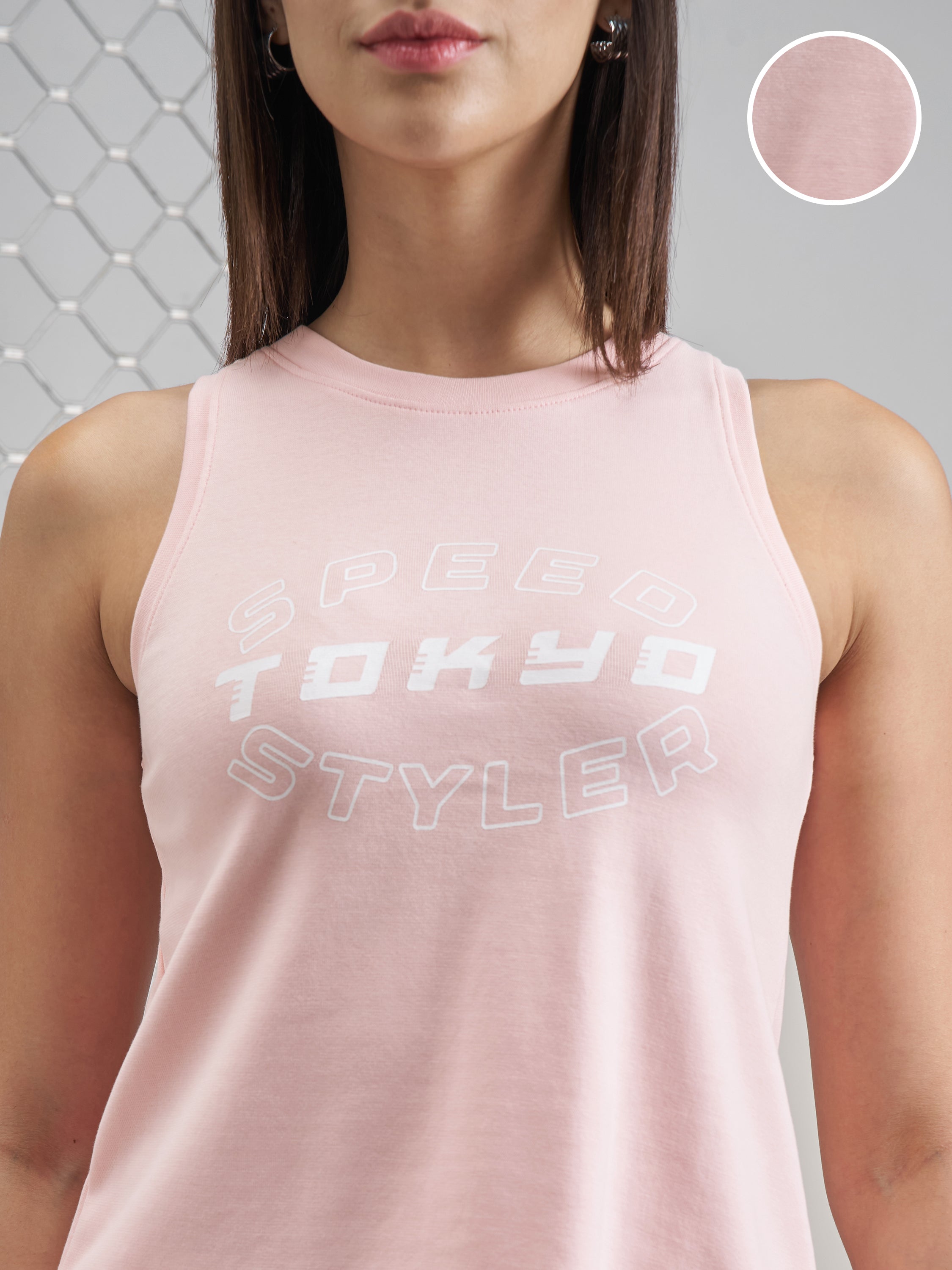 Street By Tokyo Talkies Women Pink Printed Tank Top - Pink - Image 5