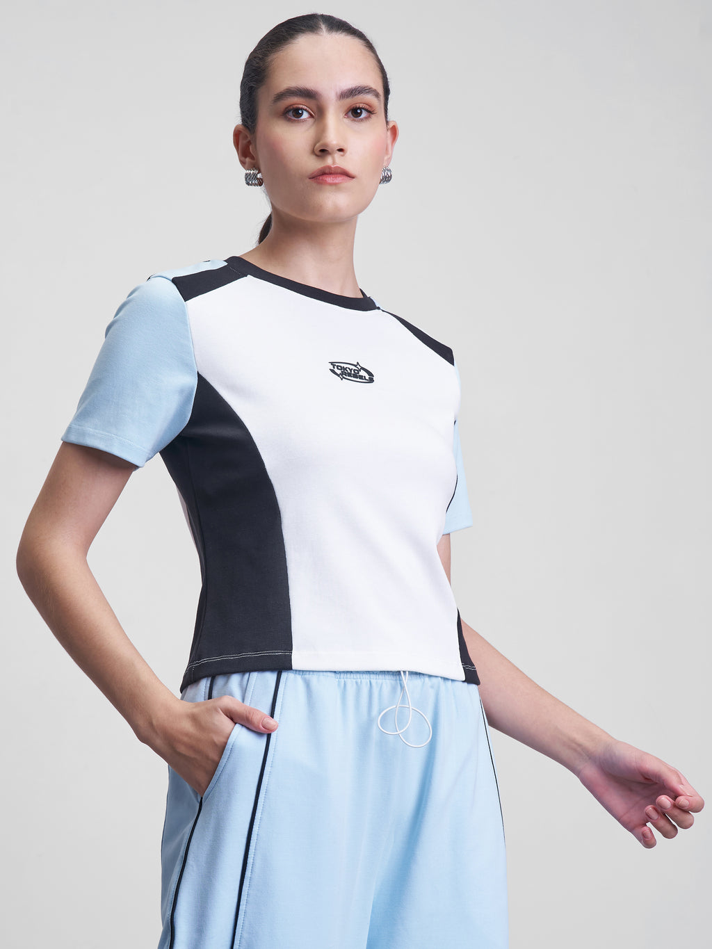 Street By Tokyo Talkies Women Multi Colourblocked Regular Top - Multi - Image 6