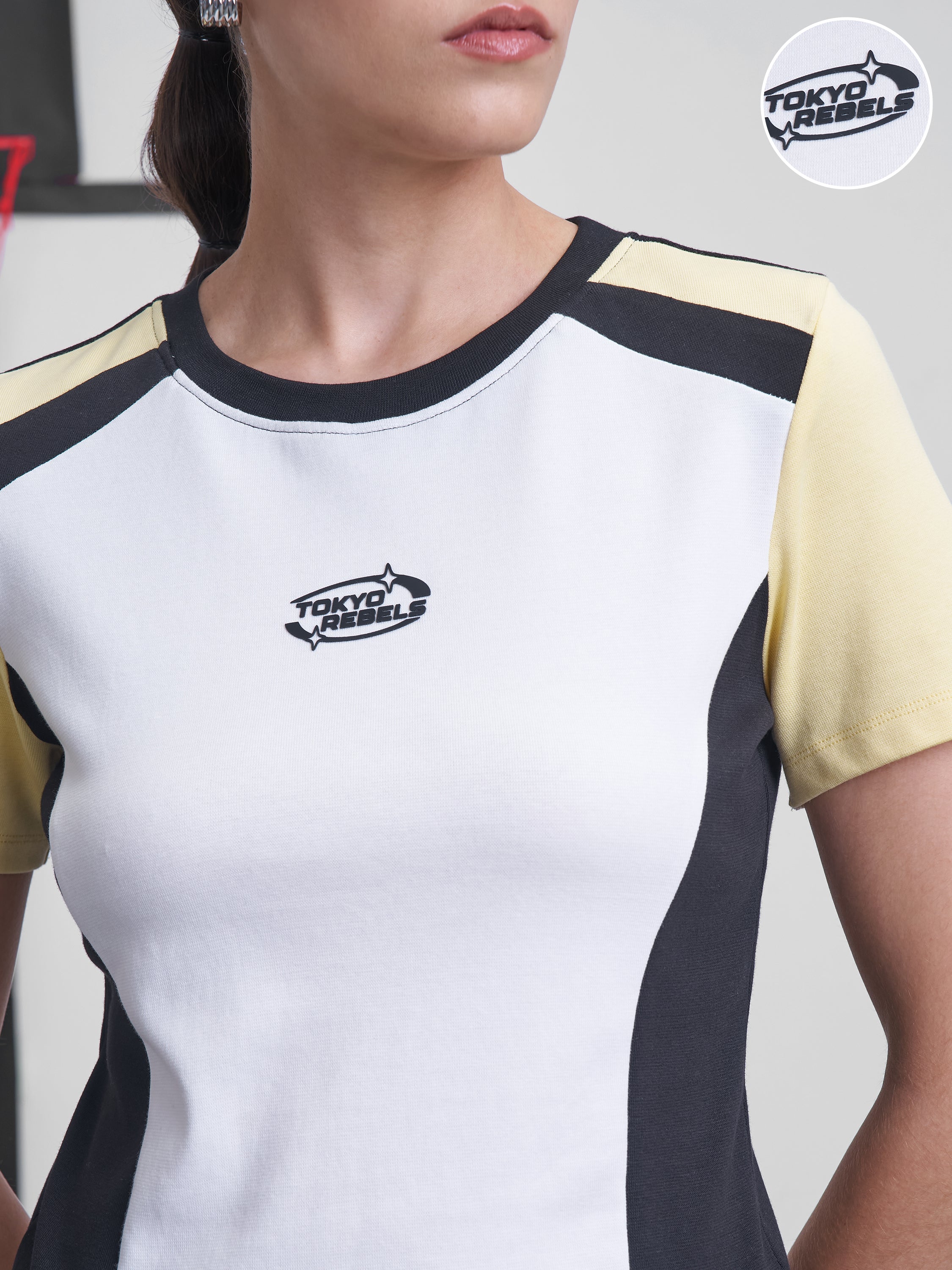 Street By Tokyo Talkies Women Multi Colourblocked Regular Top - Multi - Image 5