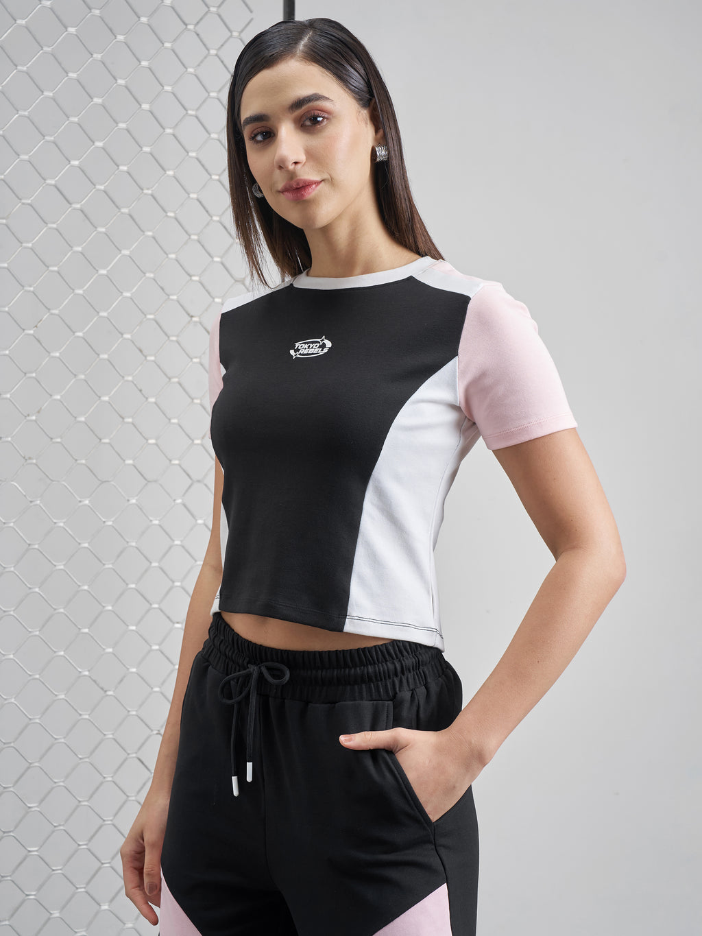 Street By Tokyo Talkies Women Multi Colourblocked Regular Top - Multi - Image 4
