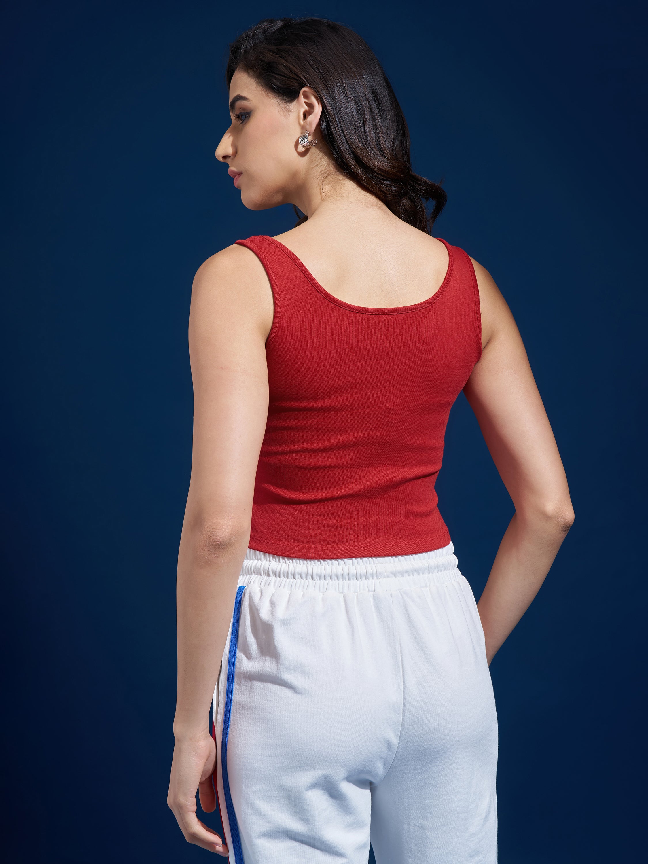 Street By Tokyo Talkies Women Red Printed Shirt Style Top - Red - Image 3