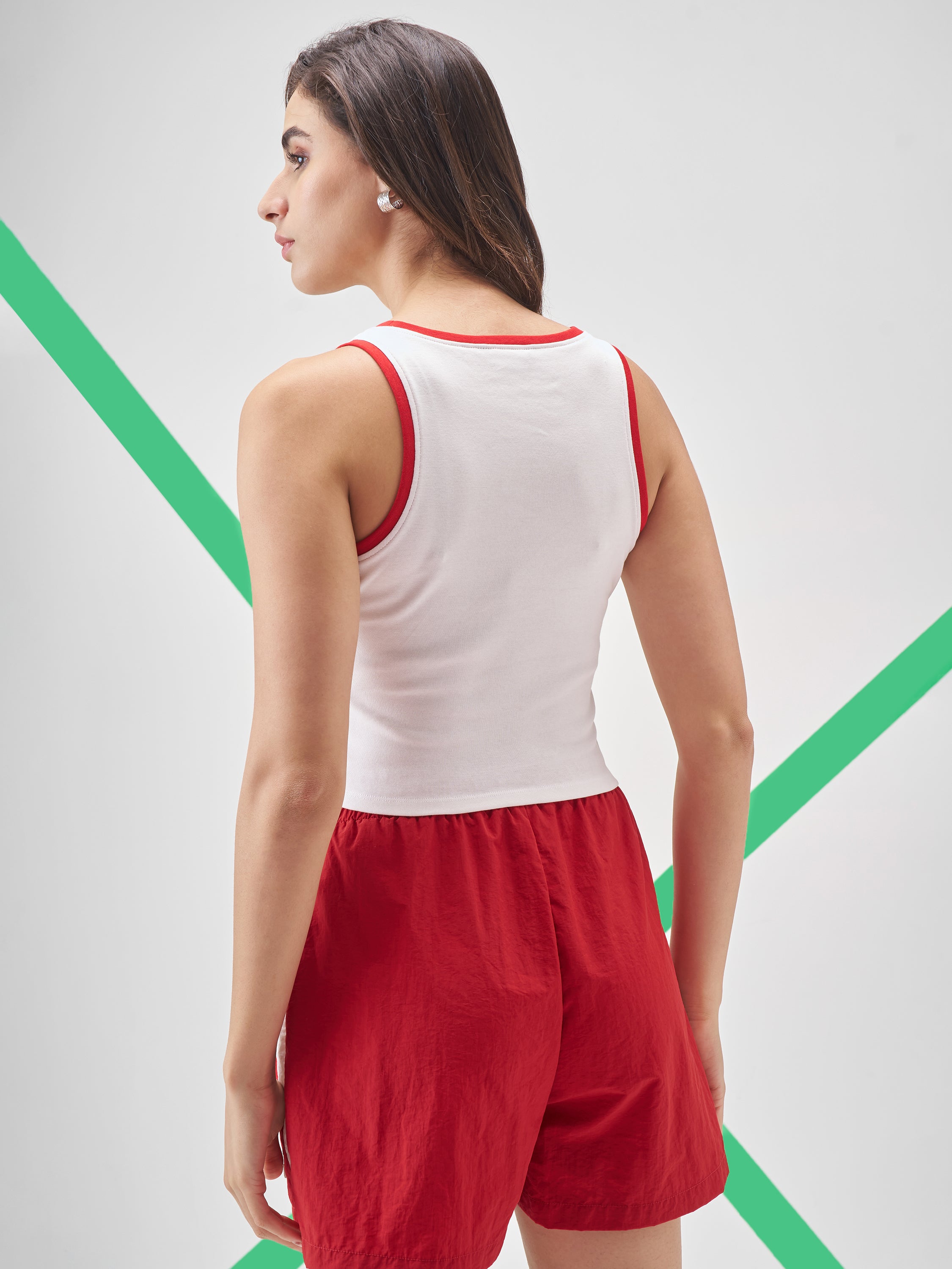 Street By Tokyo Talkies Women White Printed Tank Top - White - Image 3