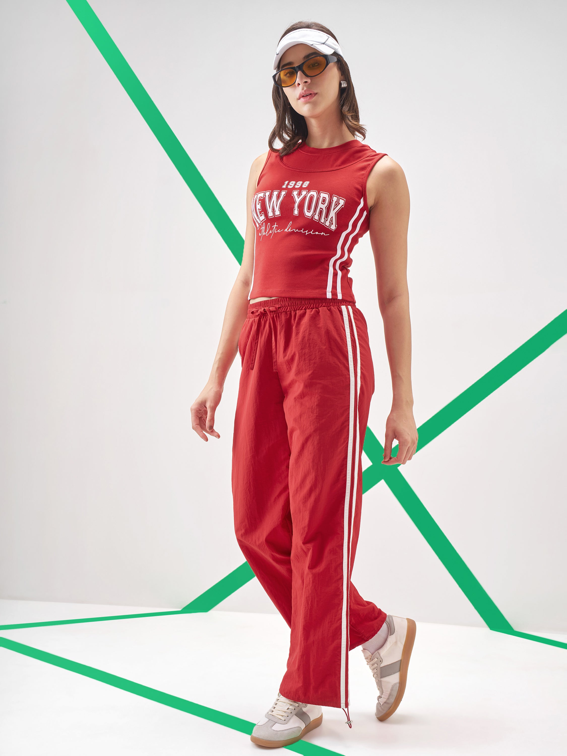 Street By Tokyo Talkies Women Red Printed Tank Top - Red - Image 2