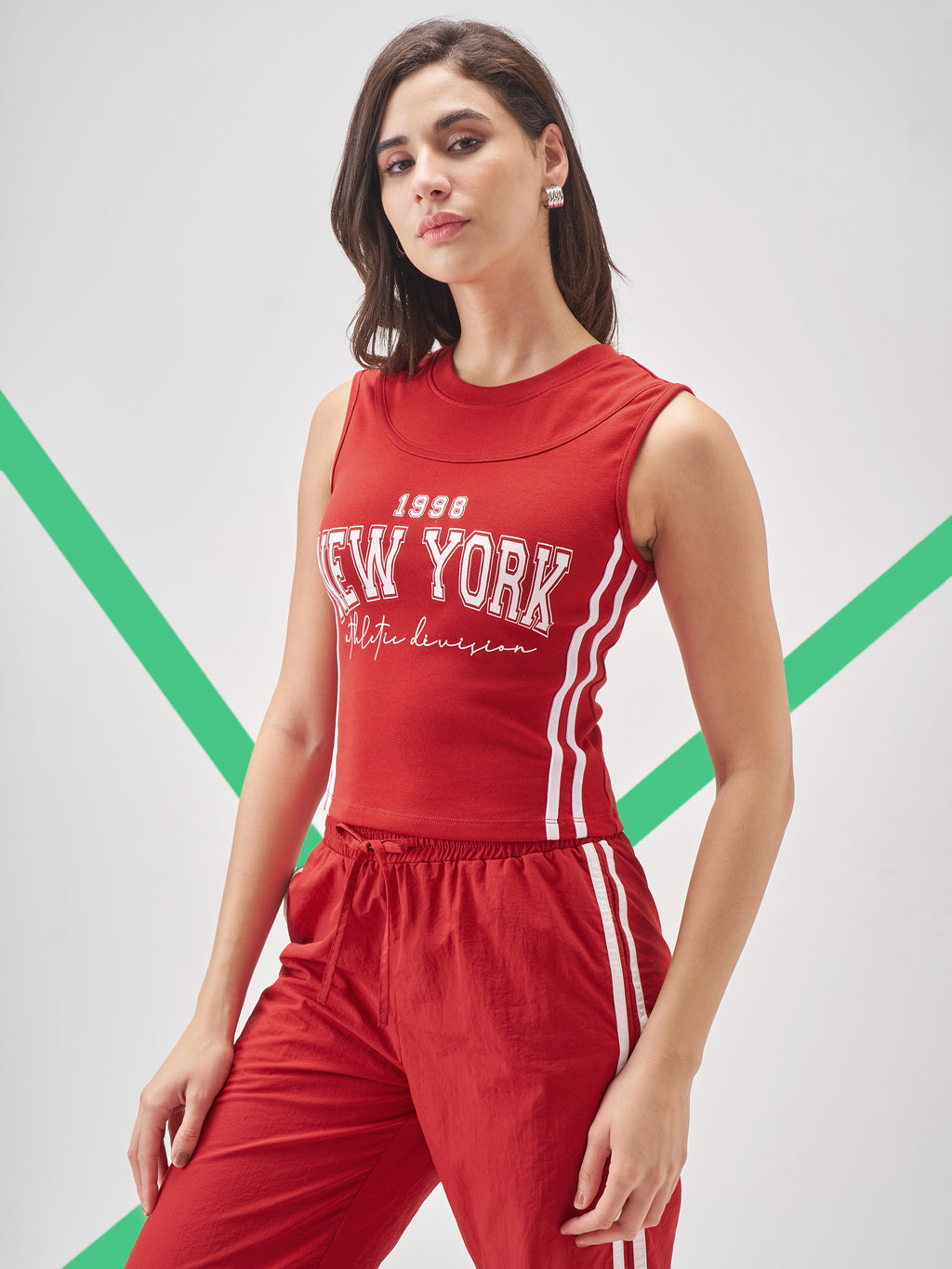 Street By Tokyo Talkies Women Red Printed Tank Top - Red - Image 4
