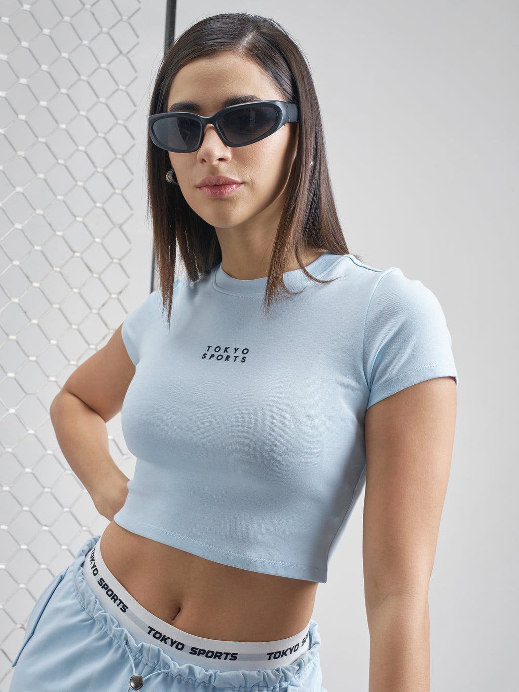 Street By Tokyo Talkies Women Blue Solid Regular Top - Blue - Image 1