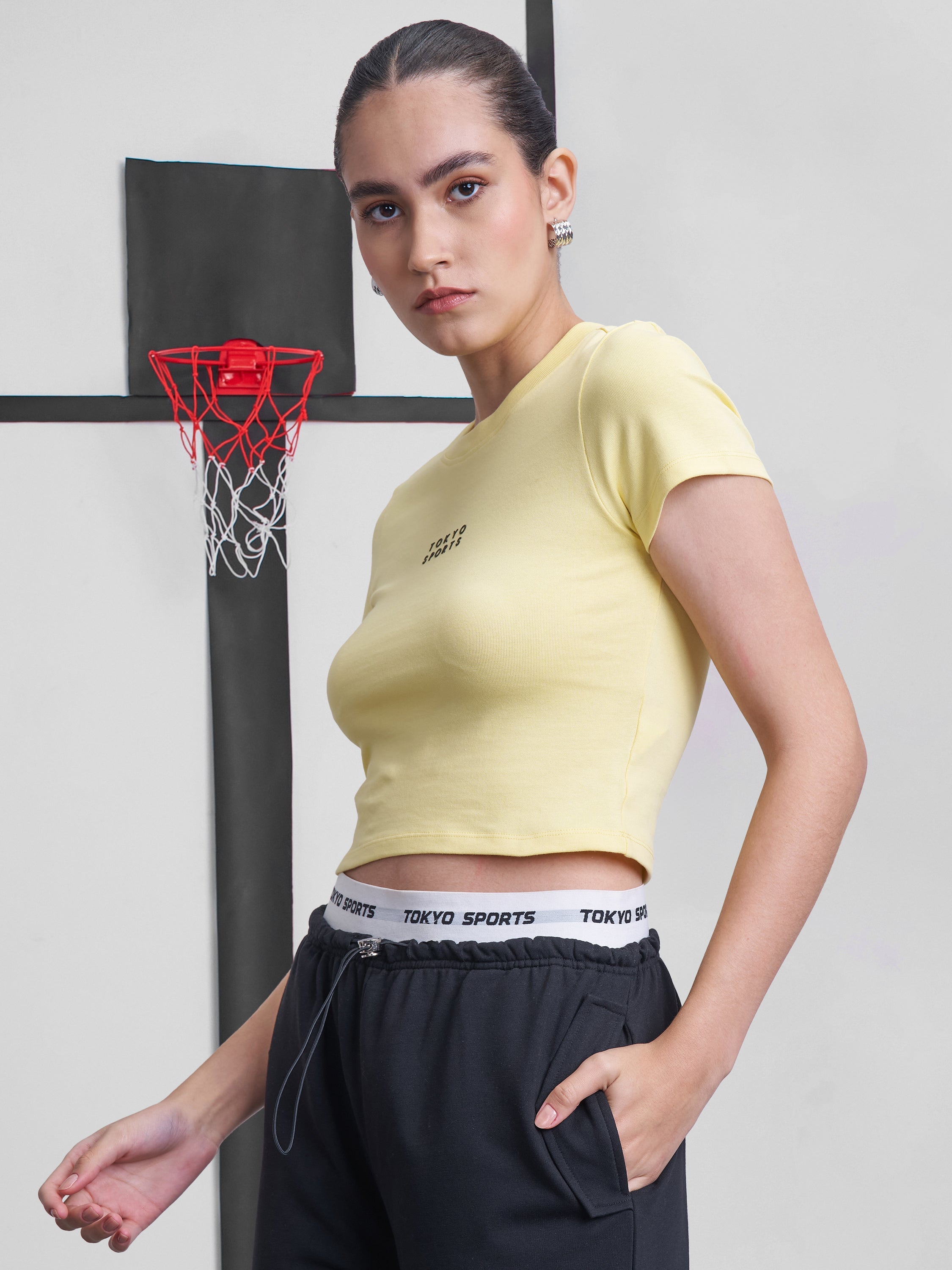 Street By Tokyo Talkies Women Yellow Solid Regular Top - Yellow - Image 4