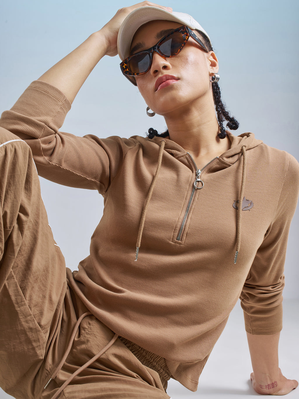 Street By Tokyo Talkies Women Brown Solid Regular Top - Brown - Image 1