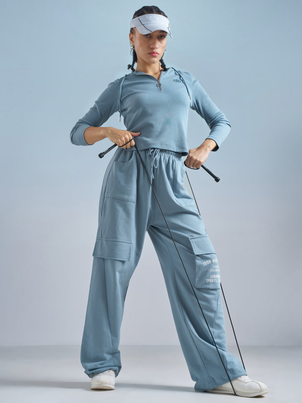 Street By Tokyo Talkies Women Blue Solid Regular Top - Blue - Image 2