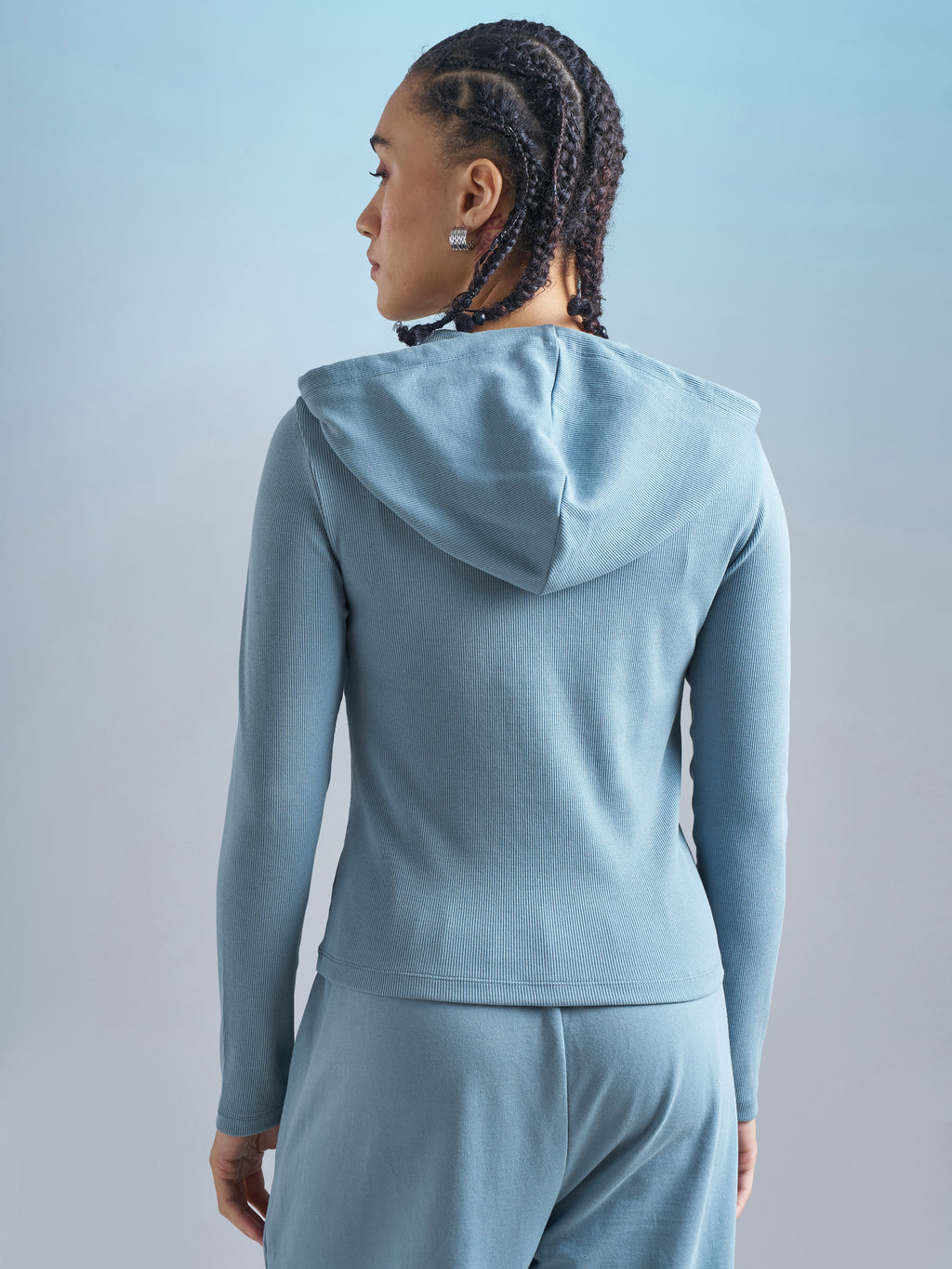Street By Tokyo Talkies Women Blue Solid Regular Top - Blue - Image 3