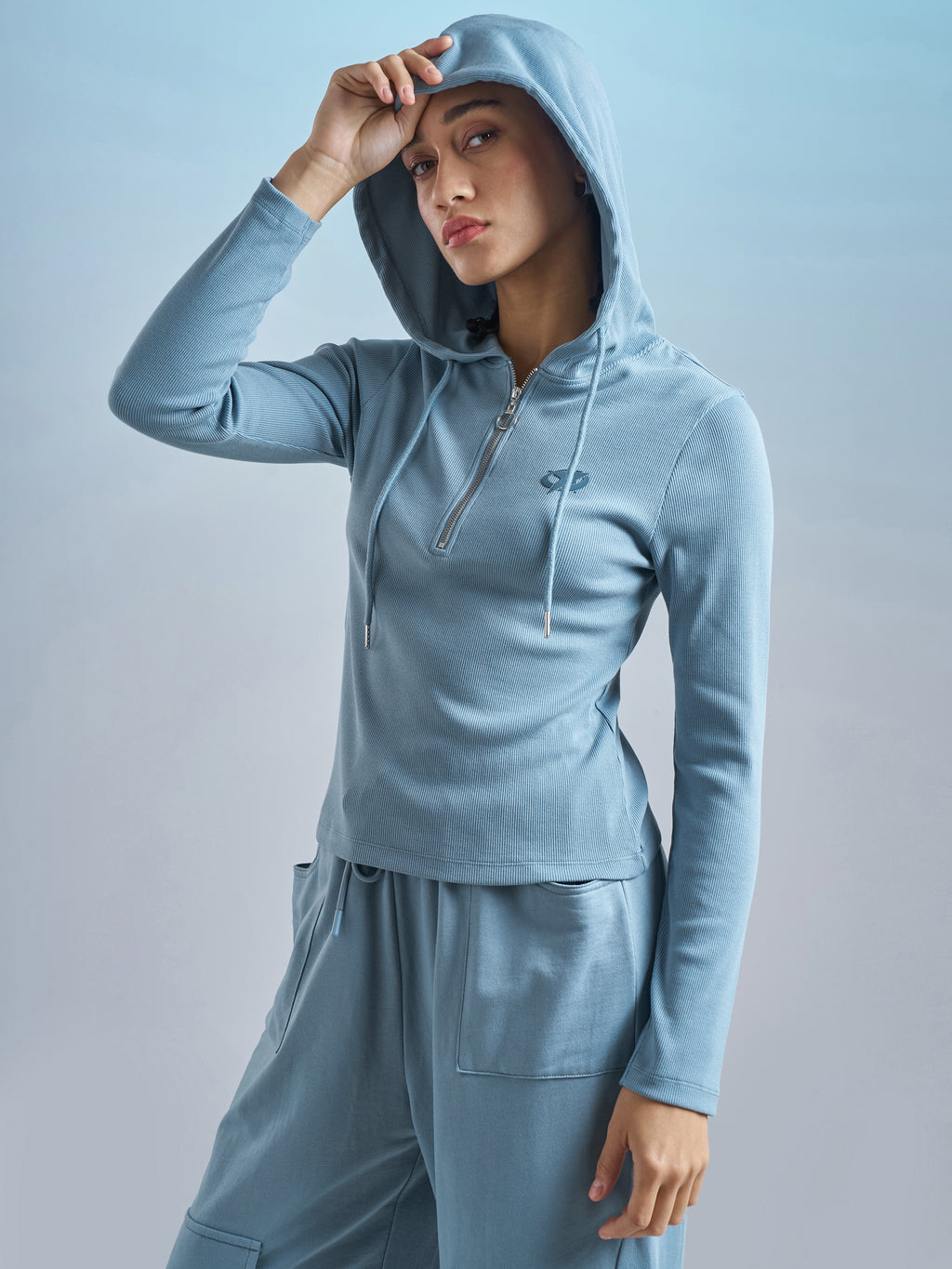 Street By Tokyo Talkies Women Blue Solid Regular Top - Blue - Image 4
