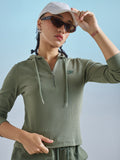 Street By Tokyo Talkies Women Olive Solid Regular Top - Olive - Image 1