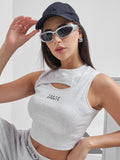 Street By Tokyo Talkies Women Grey Solid Regular Top - Grey - Image 1