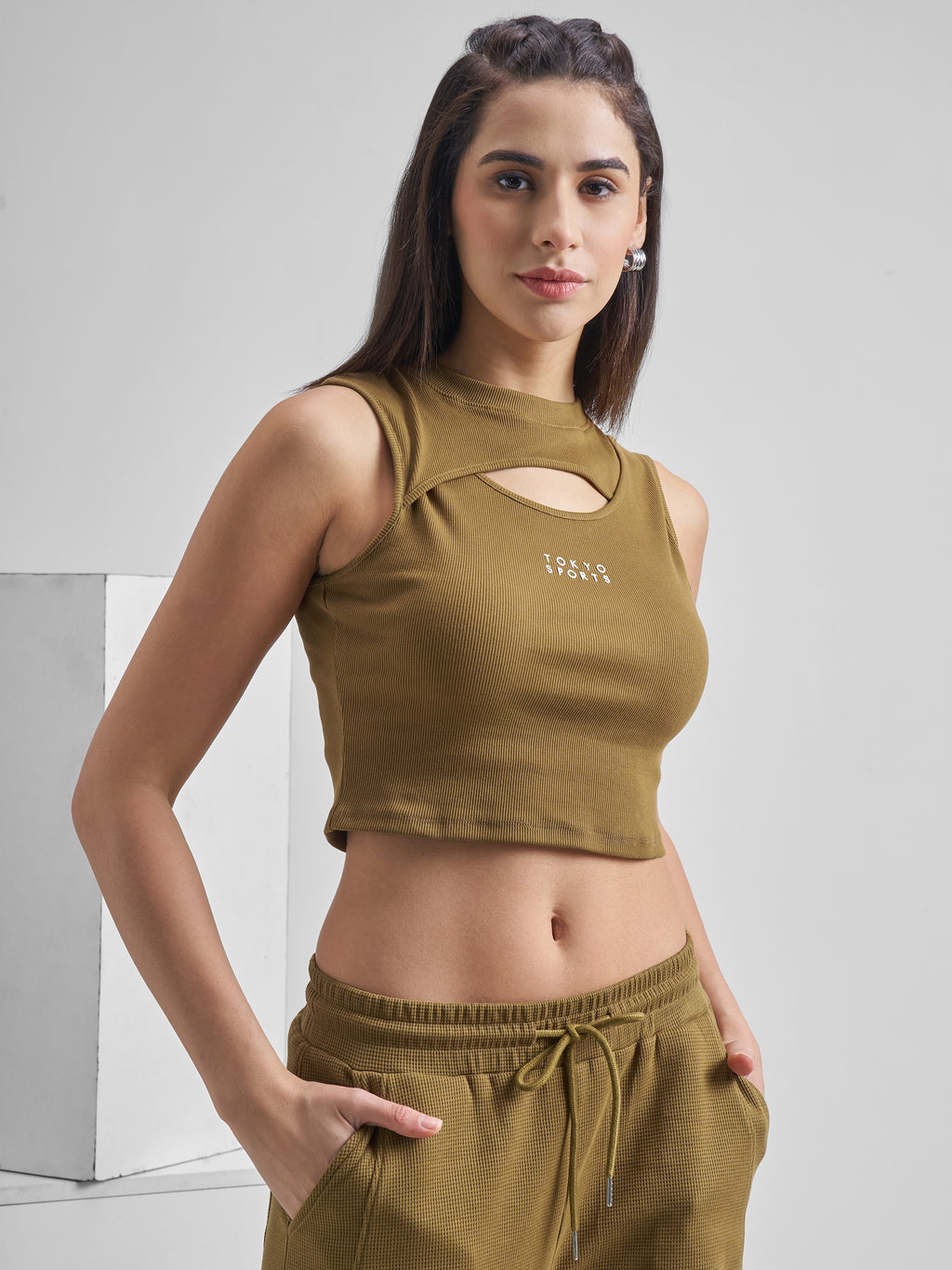 Street By Tokyo Talkies Women Brown Solid Regular Top - Brown - Image 6