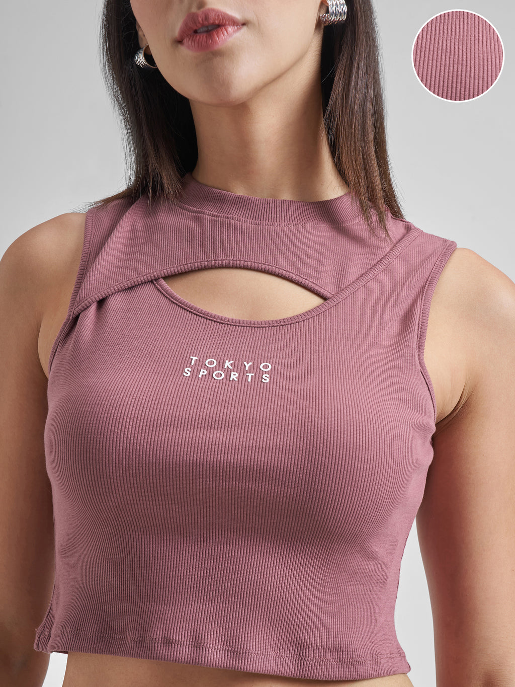 Street By Tokyo Talkies Women Mauve Solid Regular Top - Mauve - Image 5