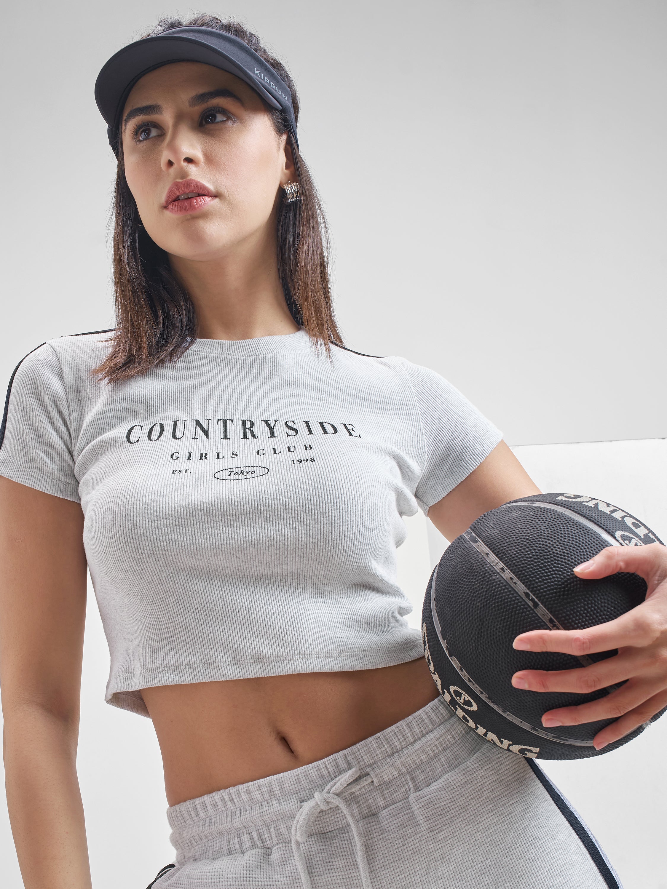 Street By Tokyo Talkies Women Grey Printed Regular Top - Grey - Image 1