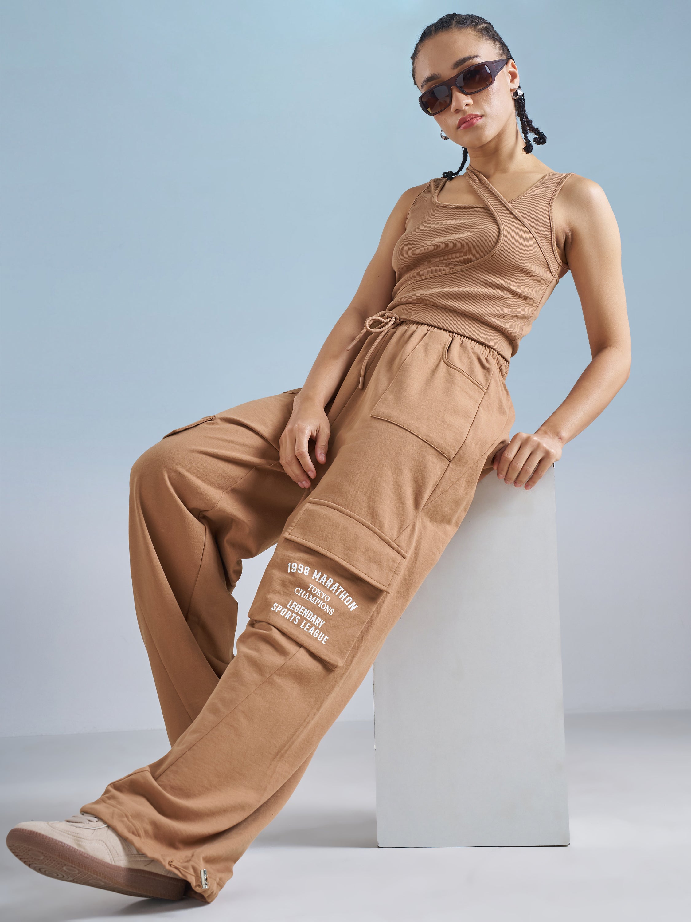 Street By Tokyo Talkies Women Brown Solid Regular Top - Brown - Image 2