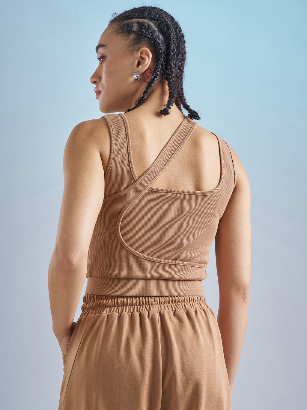Street By Tokyo Talkies Women Brown Solid Regular Top - Brown - Image 3