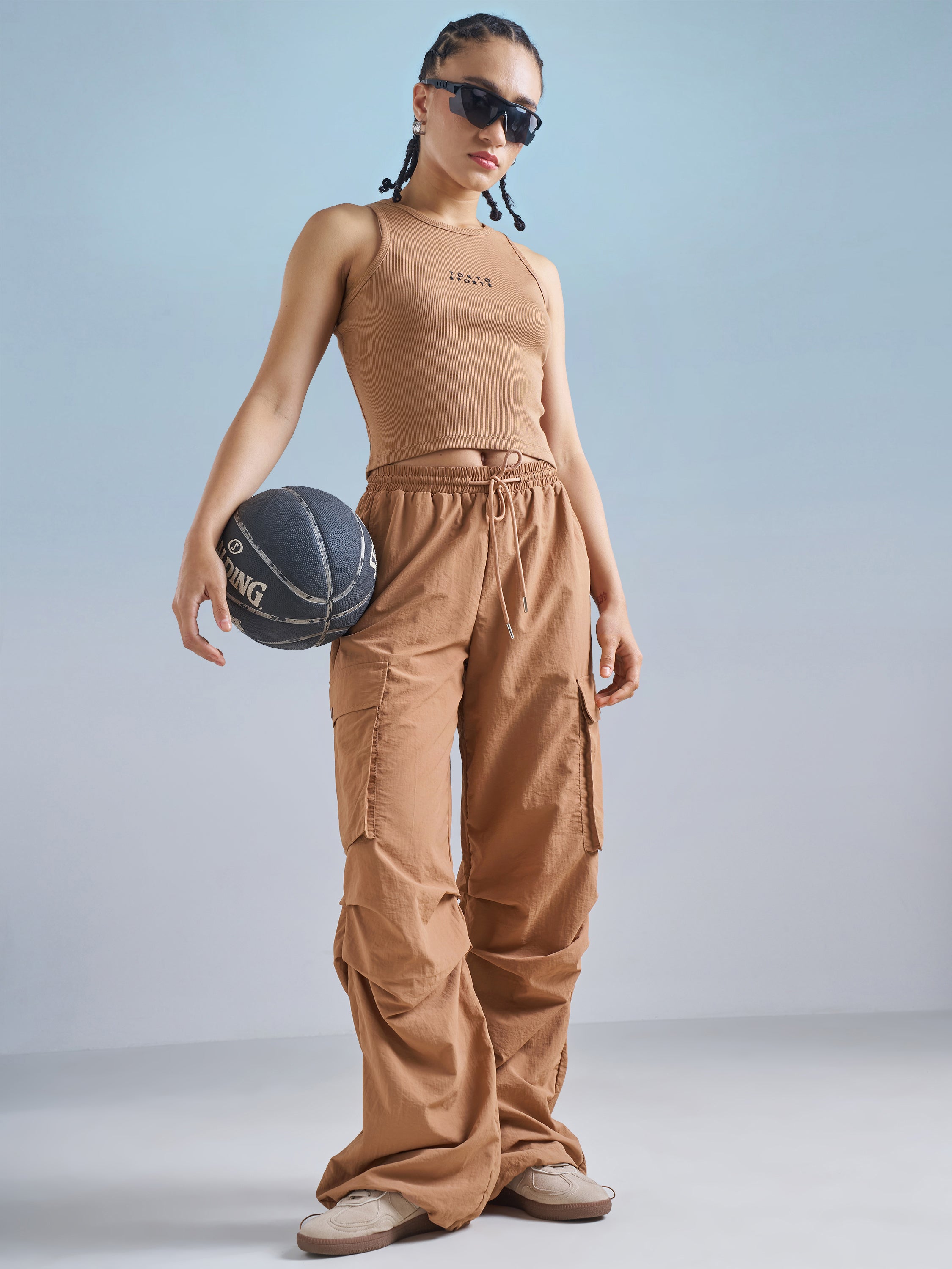 Street By Tokyo Talkies Women Brown Solid Regular Top - Brown - Image 2