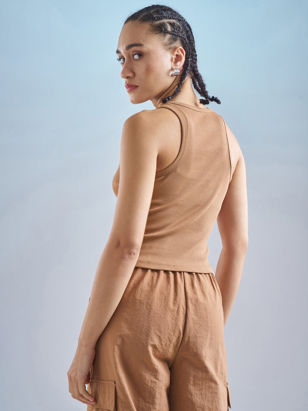 Street By Tokyo Talkies Women Brown Solid Regular Top - Brown - Image 3