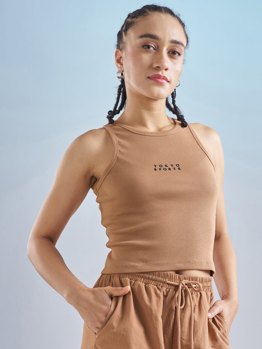 Street By Tokyo Talkies Women Brown Solid Regular Top - Brown - Image 6