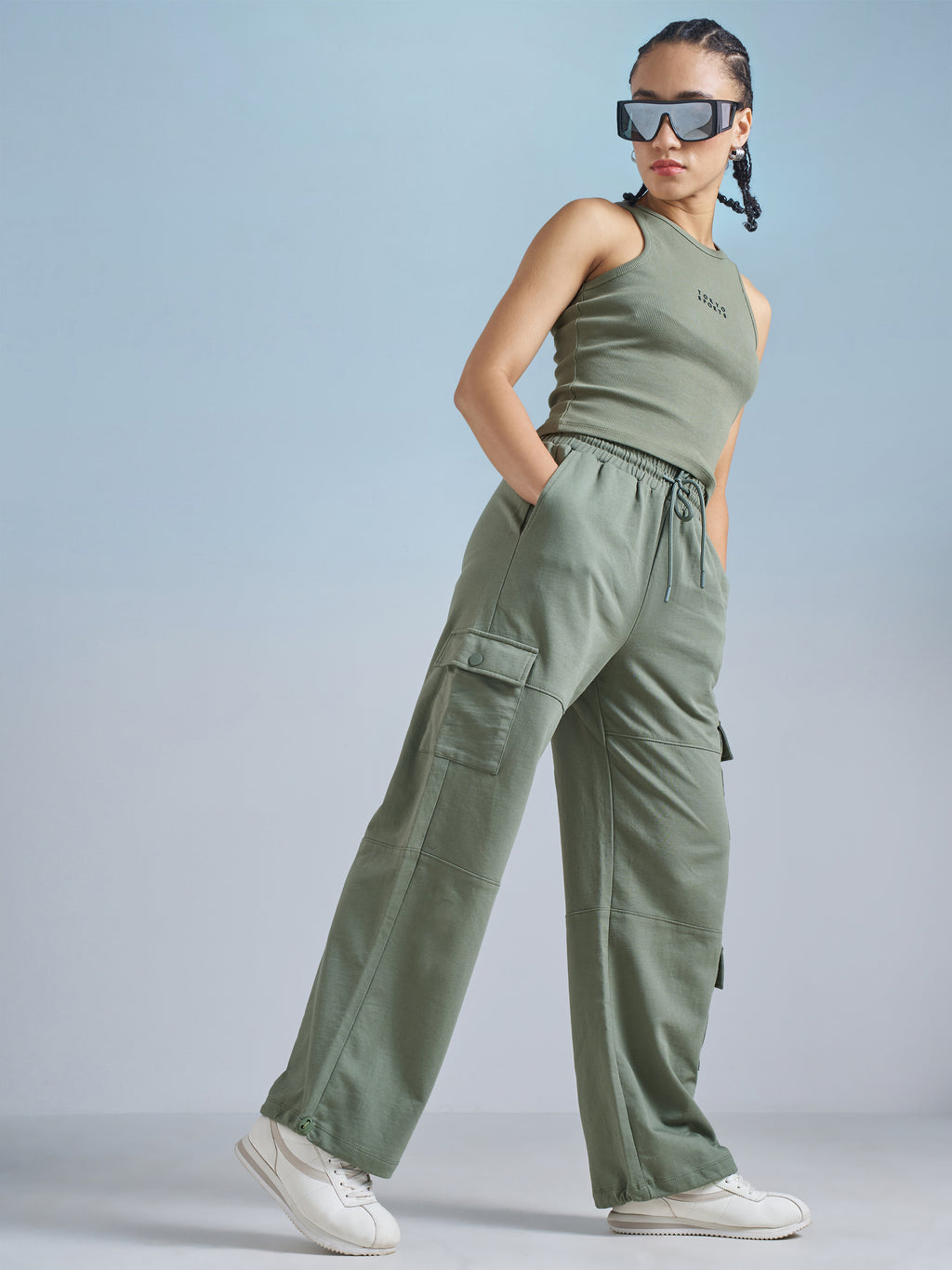 Street By Tokyo Talkies Women Olive Solid Regular Top - Olive - Image 2