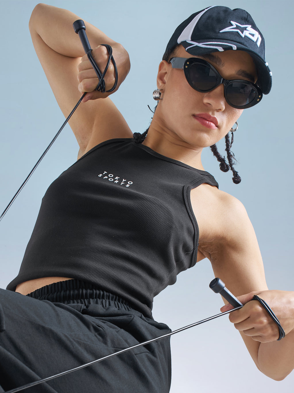 Street By Tokyo Talkies Women Black Solid Regular Top - Black - Image 1