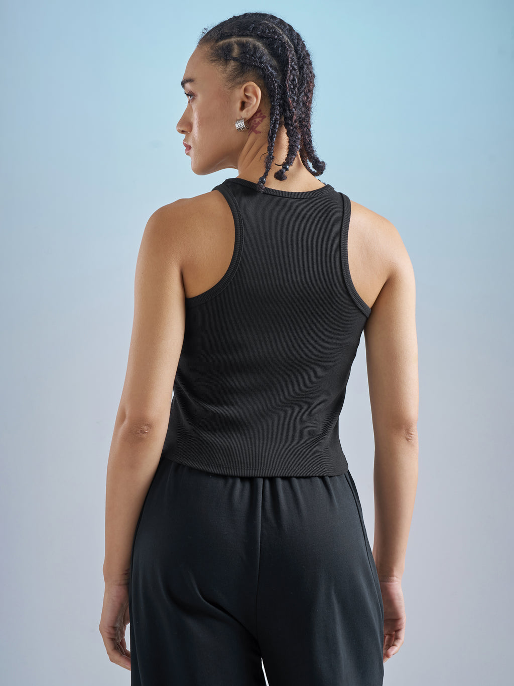 Street By Tokyo Talkies Women Black Solid Regular Top - Black - Image 3