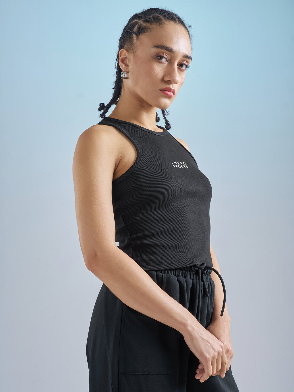 Street By Tokyo Talkies Women Black Solid Regular Top - Black - Image 6