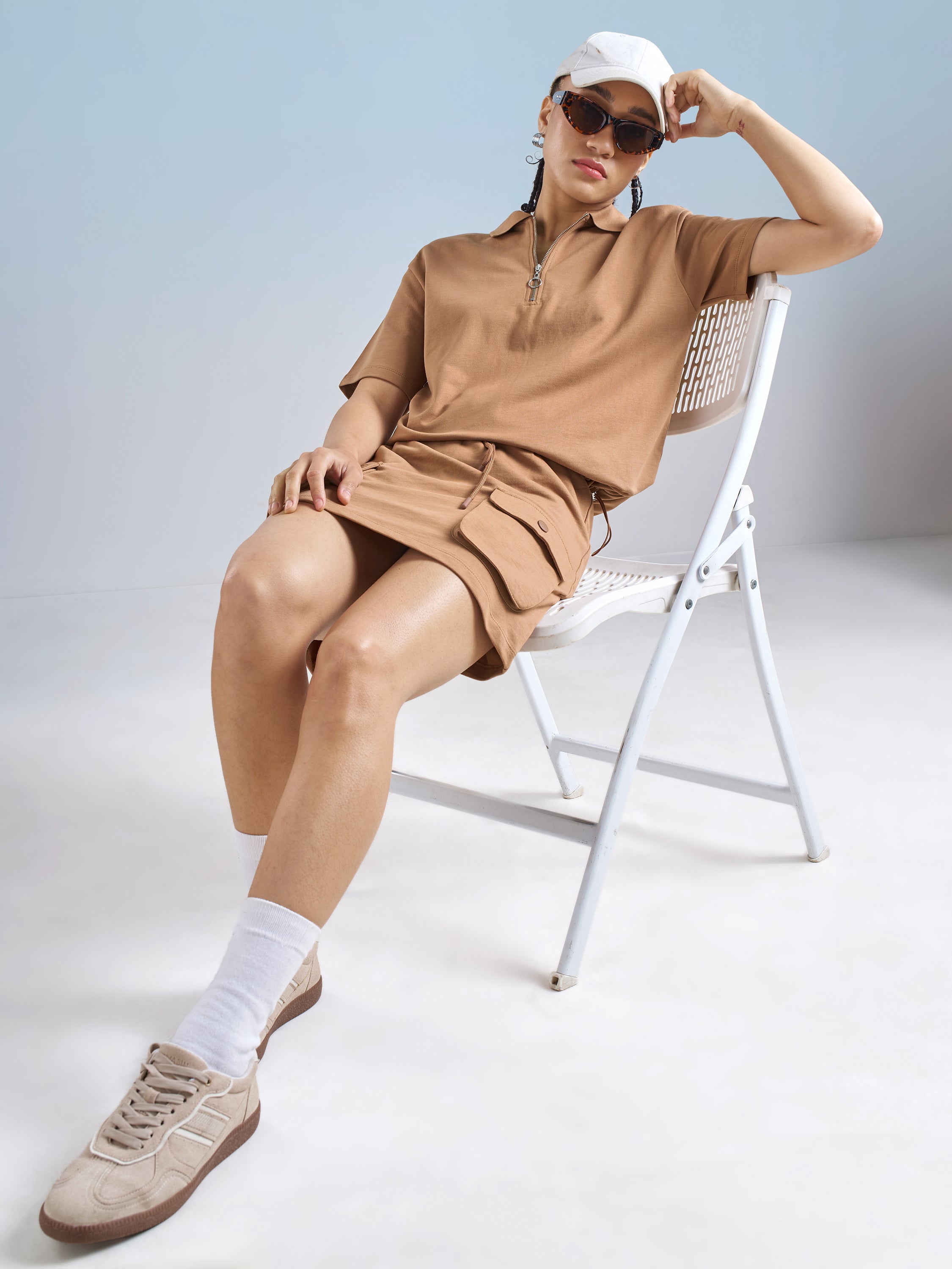 Street By Tokyo Talkies Women Brown Solid Regular Top - Brown - Image 2