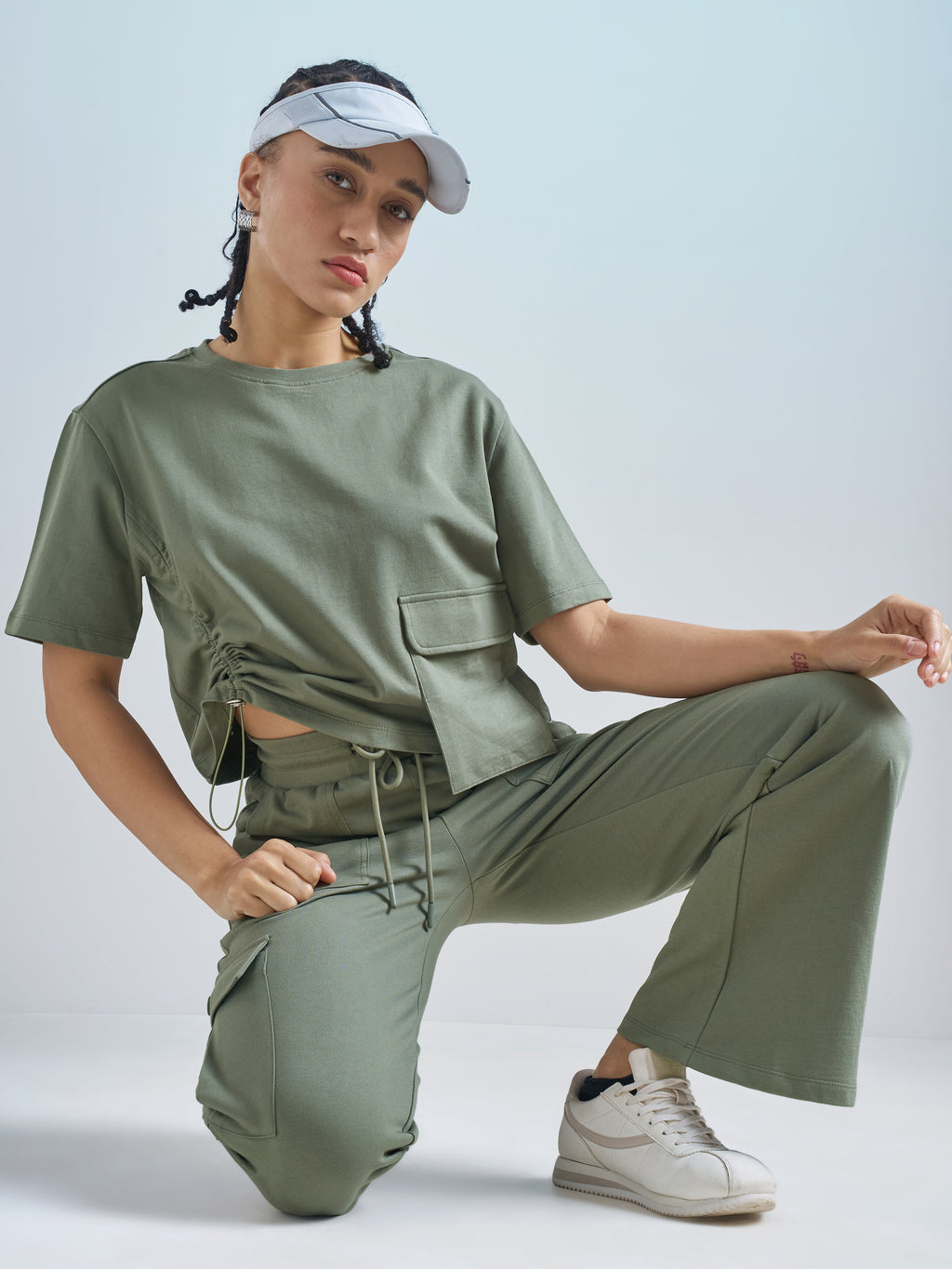 Street By Tokyo Talkies Women Olive Solid Regular Top - Olive - Image 2