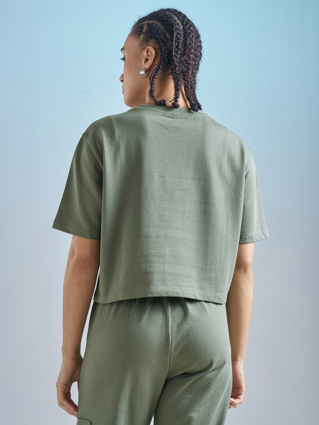 Street By Tokyo Talkies Women Olive Solid Regular Top - Olive - Image 3