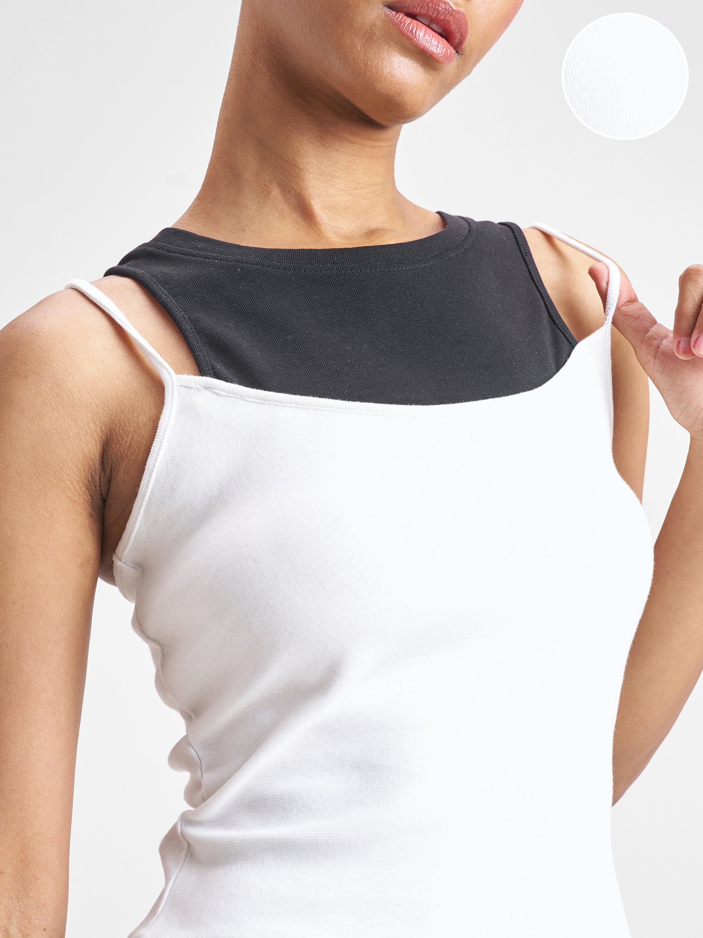 Street By Tokyo Talkies Women White Solid Tank Top - White - Image 5