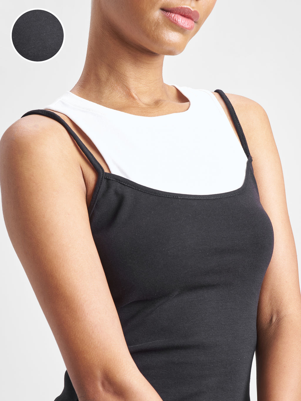 Street By Tokyo Talkies Women Black Solid Tank Top - Black - Image 5