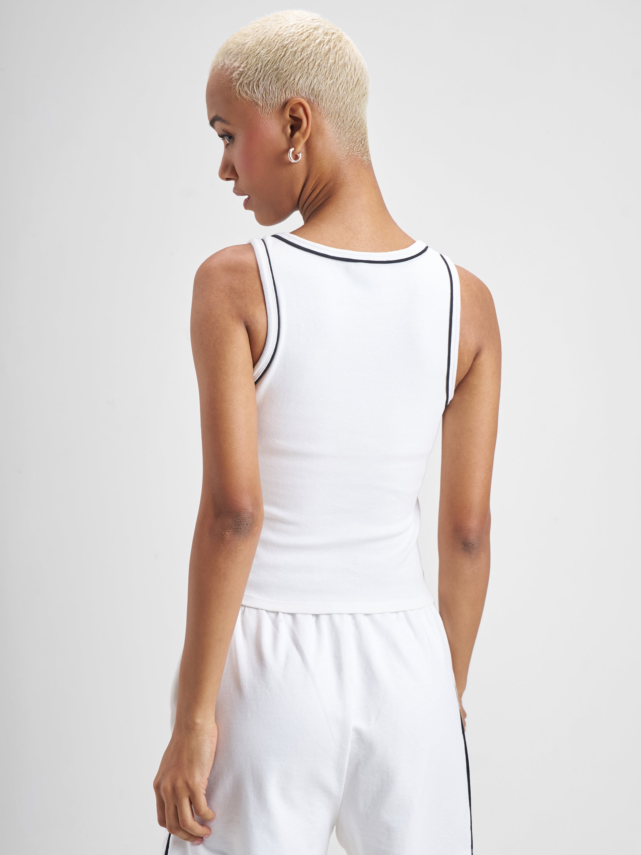 Street By Tokyo Talkies Women White Printed Tank Top - White - Image 3
