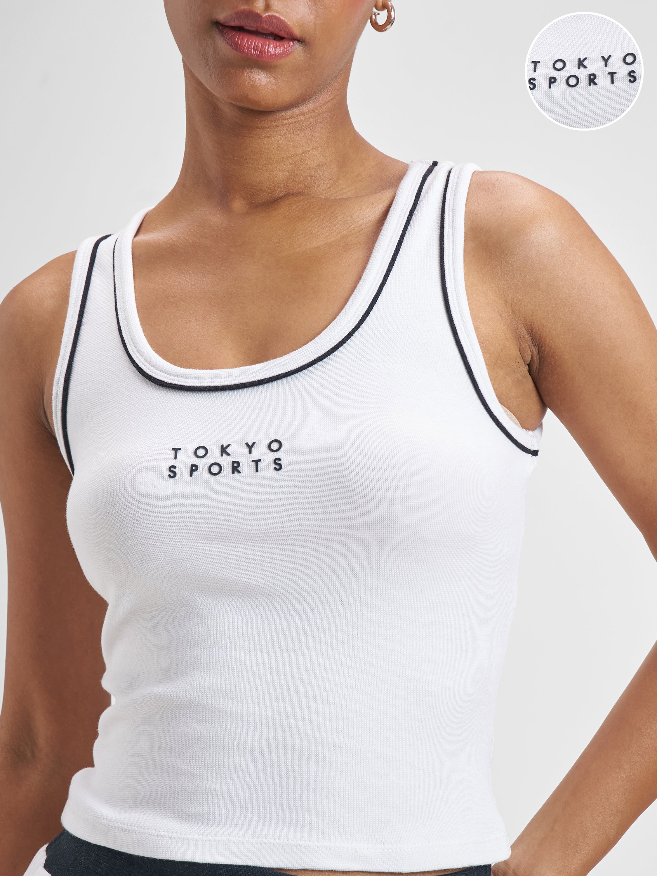 Street By Tokyo Talkies Women White Printed Tank Top - White - Image 5