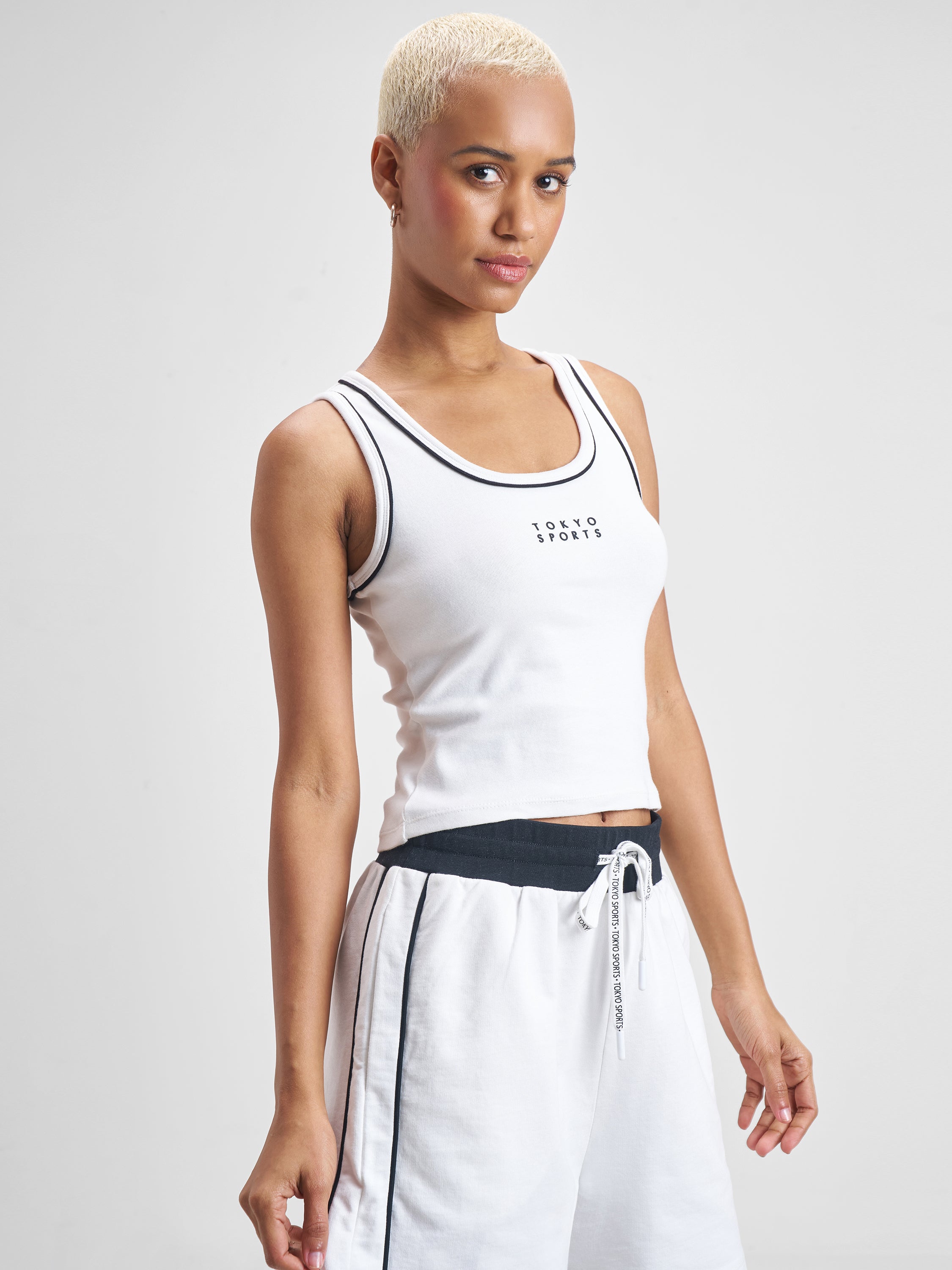 Street By Tokyo Talkies Women White Printed Tank Top - White - Image 6