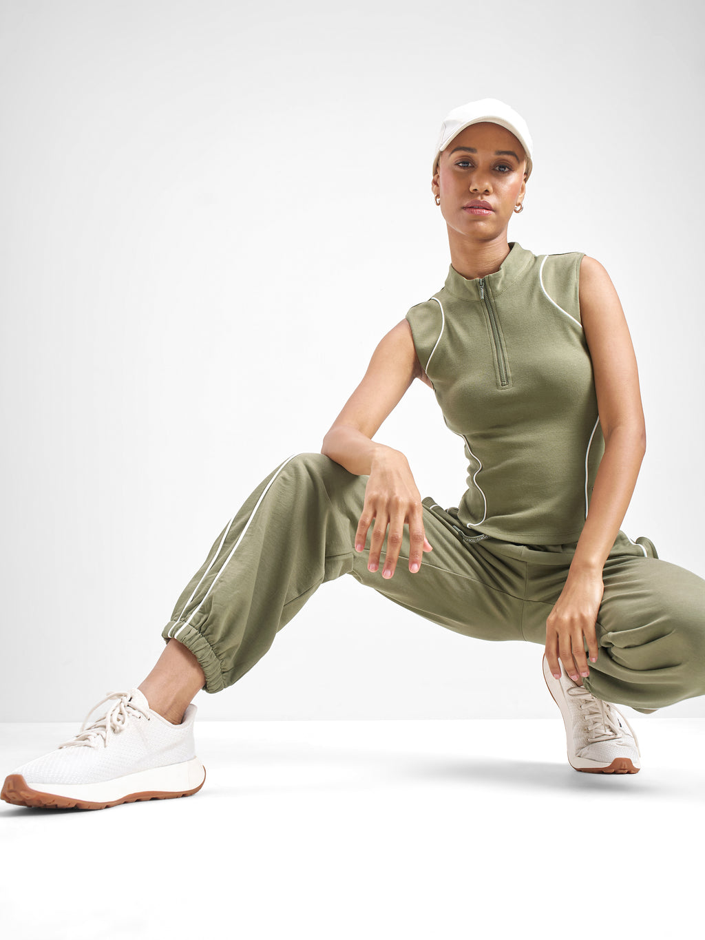 Street By Tokyo Talkies Women Olive Solid Fitted Top - Olive - Image 2