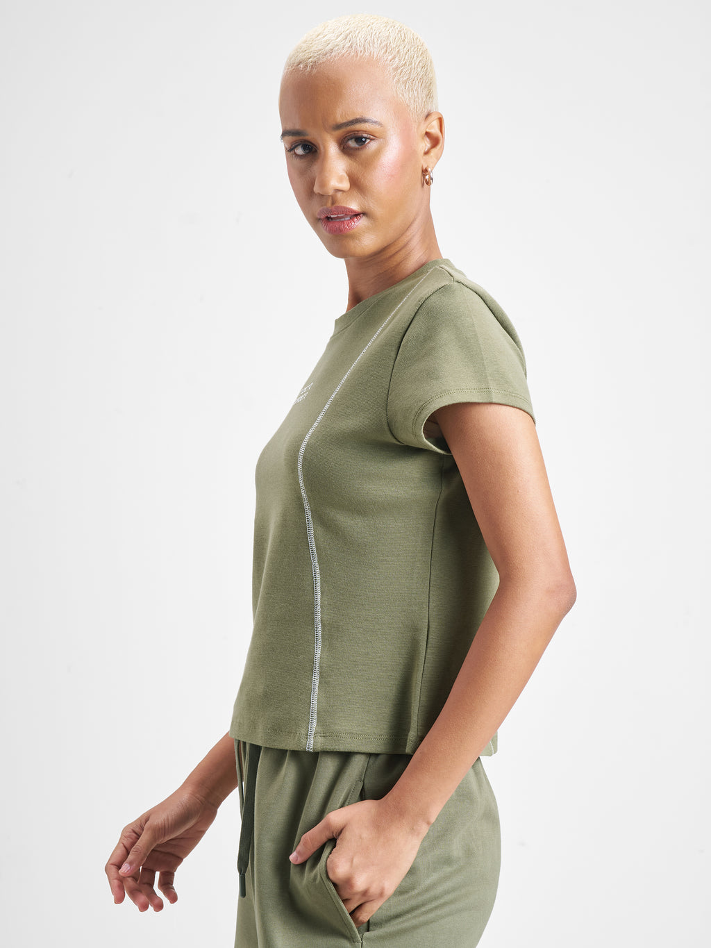 Street By Tokyo Talkies Women Olive Printed Regular Top - Olive - Image 4