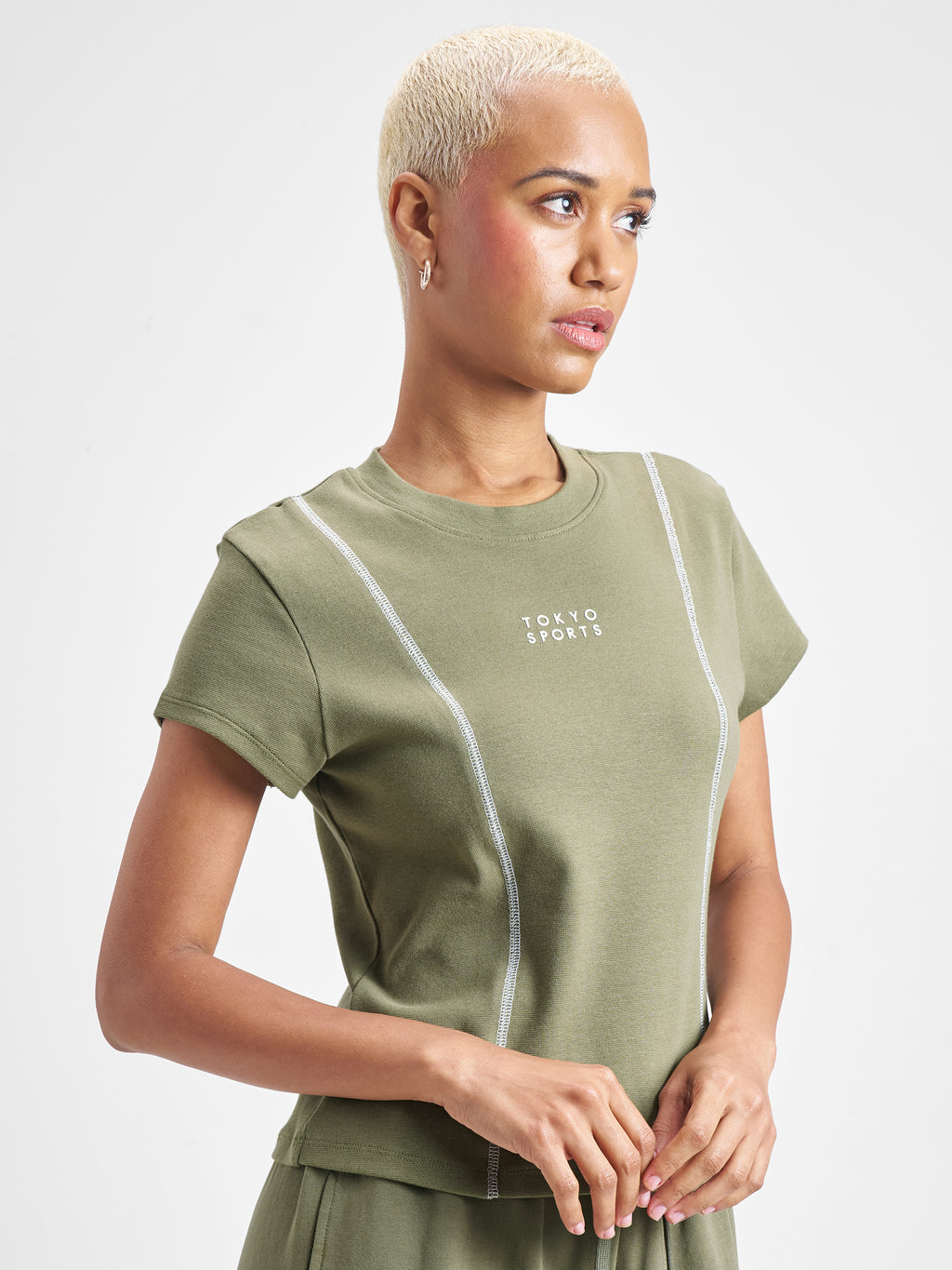 Street By Tokyo Talkies Women Olive Printed Regular Top - Olive - Image 6