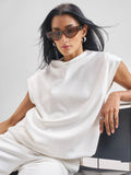 Street By Tokyo Talkies Women White Solid Regular Top - White - Image 1