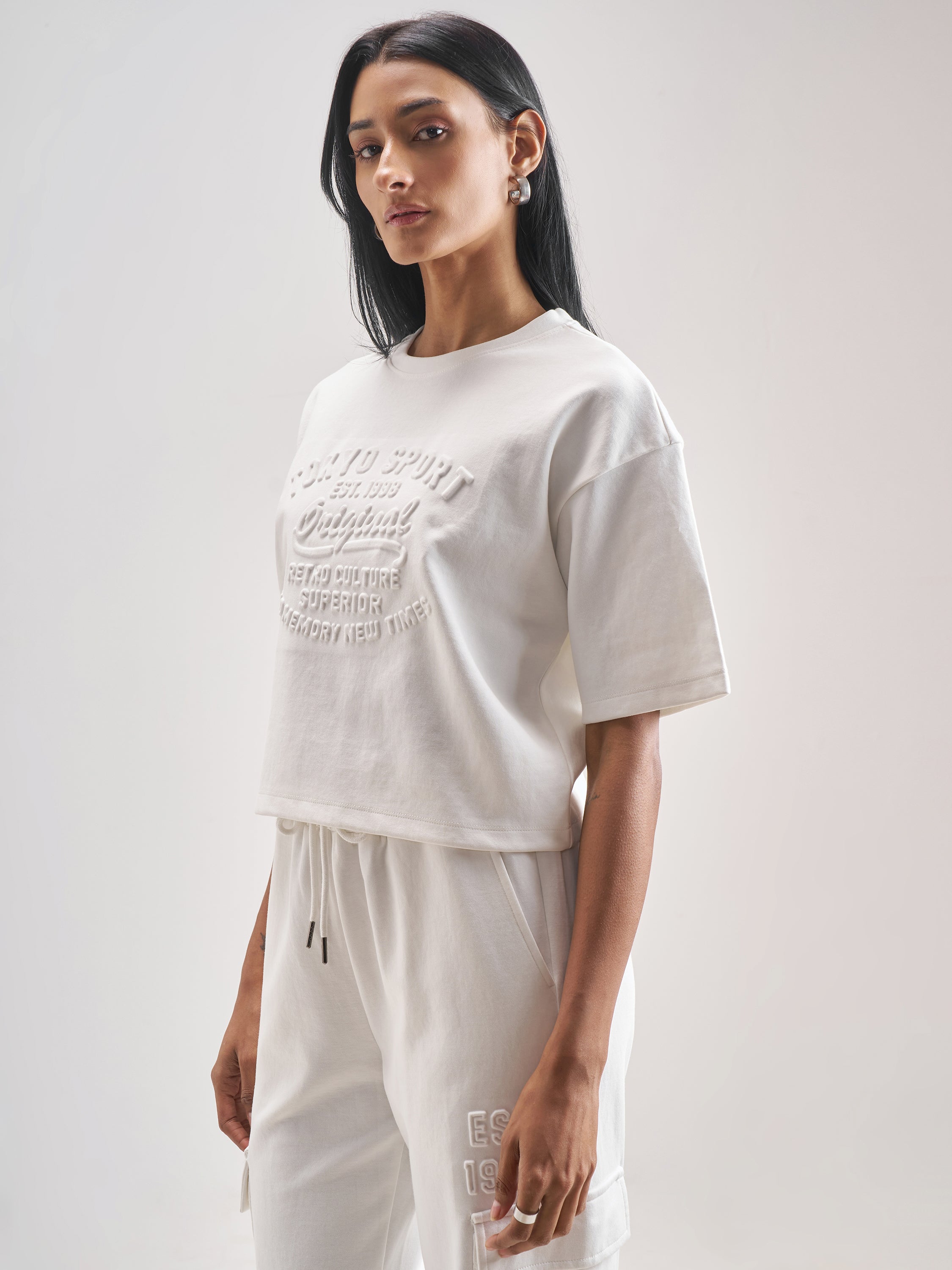 Street By Tokyo Talkies Women White Printed Regular Top - White - Image 4