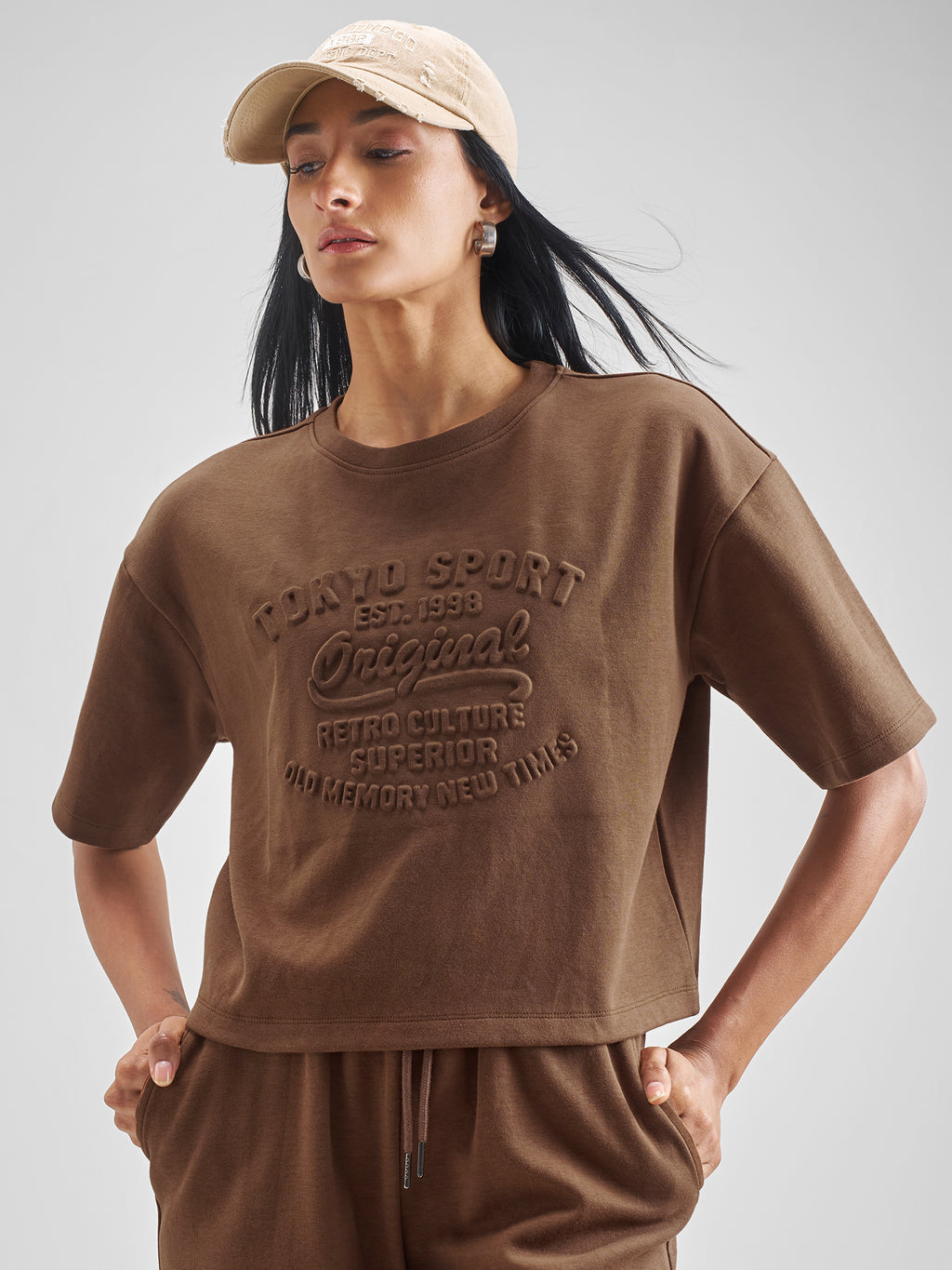 Street By Tokyo Talkies Women Brown Printed Regular Top - Brown - Image 1