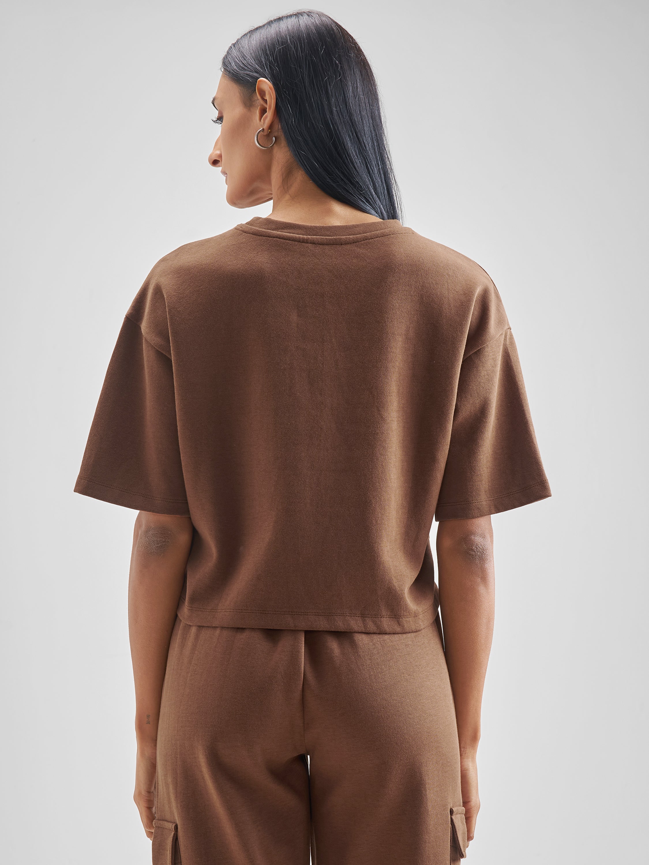 Street By Tokyo Talkies Women Brown Printed Regular Top - Brown - Image 3