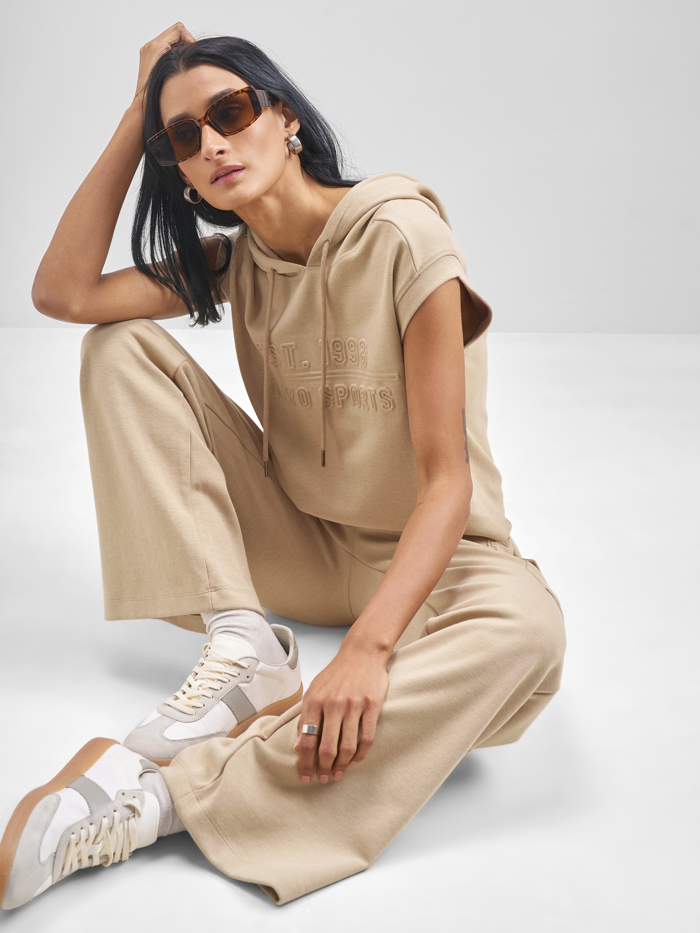 Street By Tokyo Talkies Women Beige Printed Regular Top - Beige - Image 2