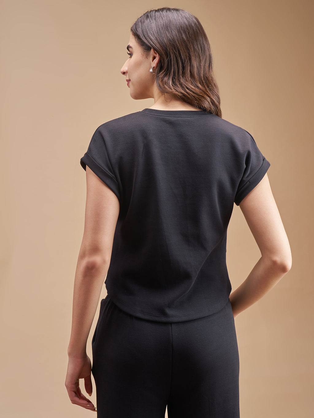 Street By Tokyo Talkies Women Black Embellished Regular Top - Black - Image 3