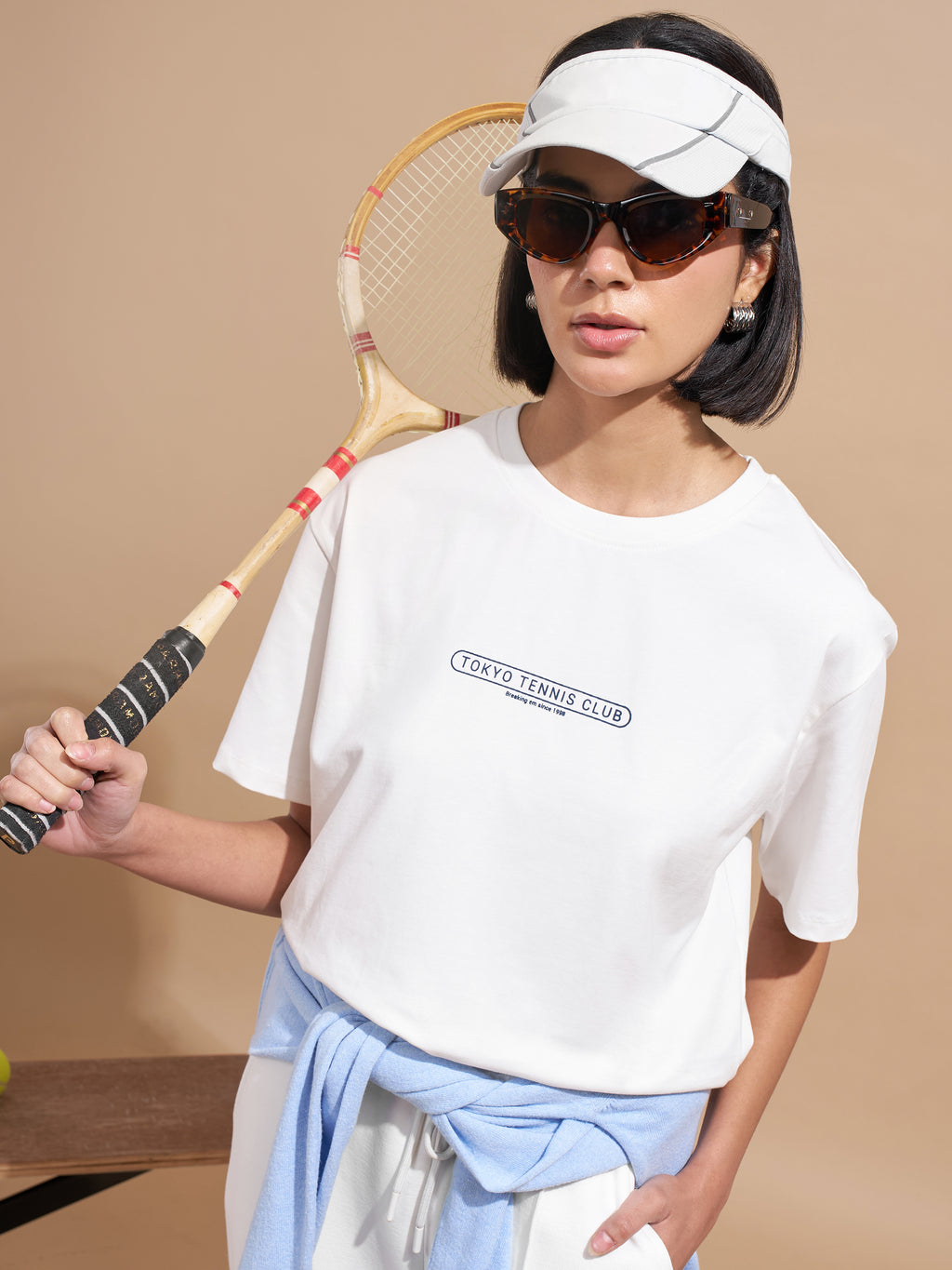 Tokyo Talkies Women White Printed Regular Top