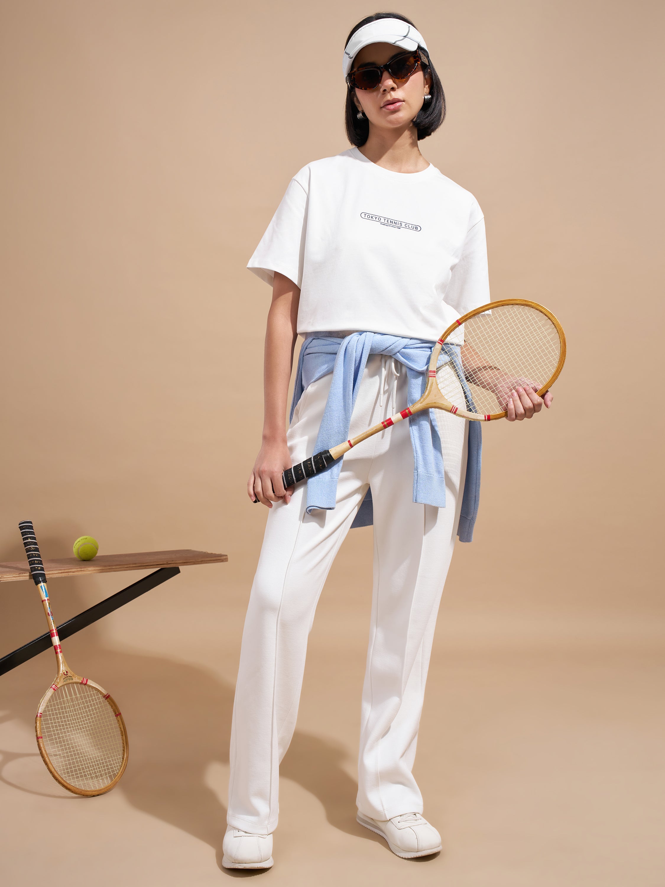 Tokyo Talkies Women White Printed Regular Top
